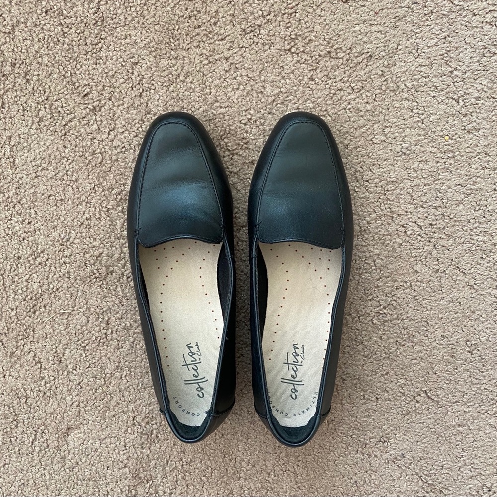 Clarks Ultimate Comfort black loafers